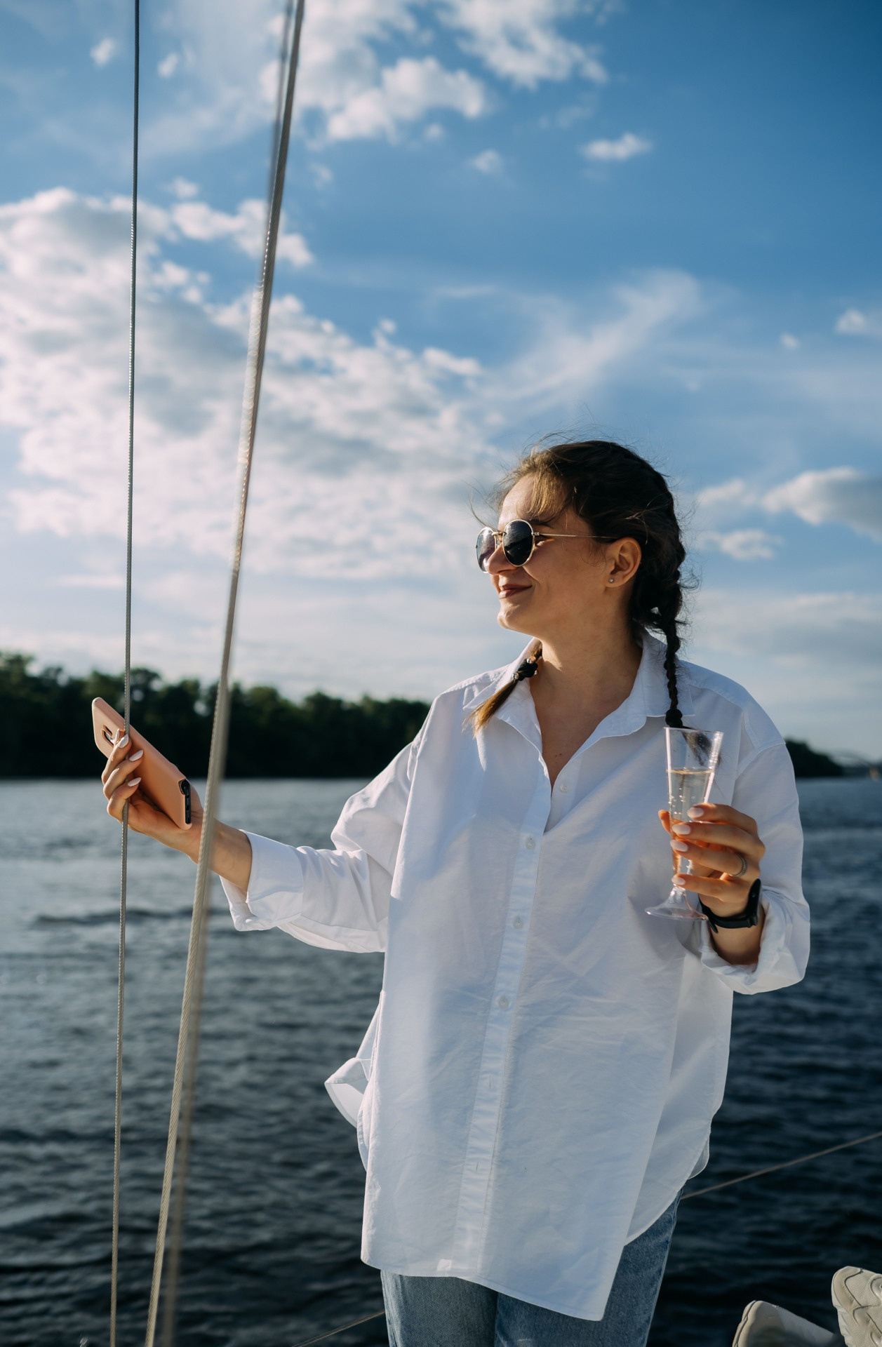 Девичник на яхте для Вишенки. Сімейний і портретний фотограф у Києві Проценко Алла