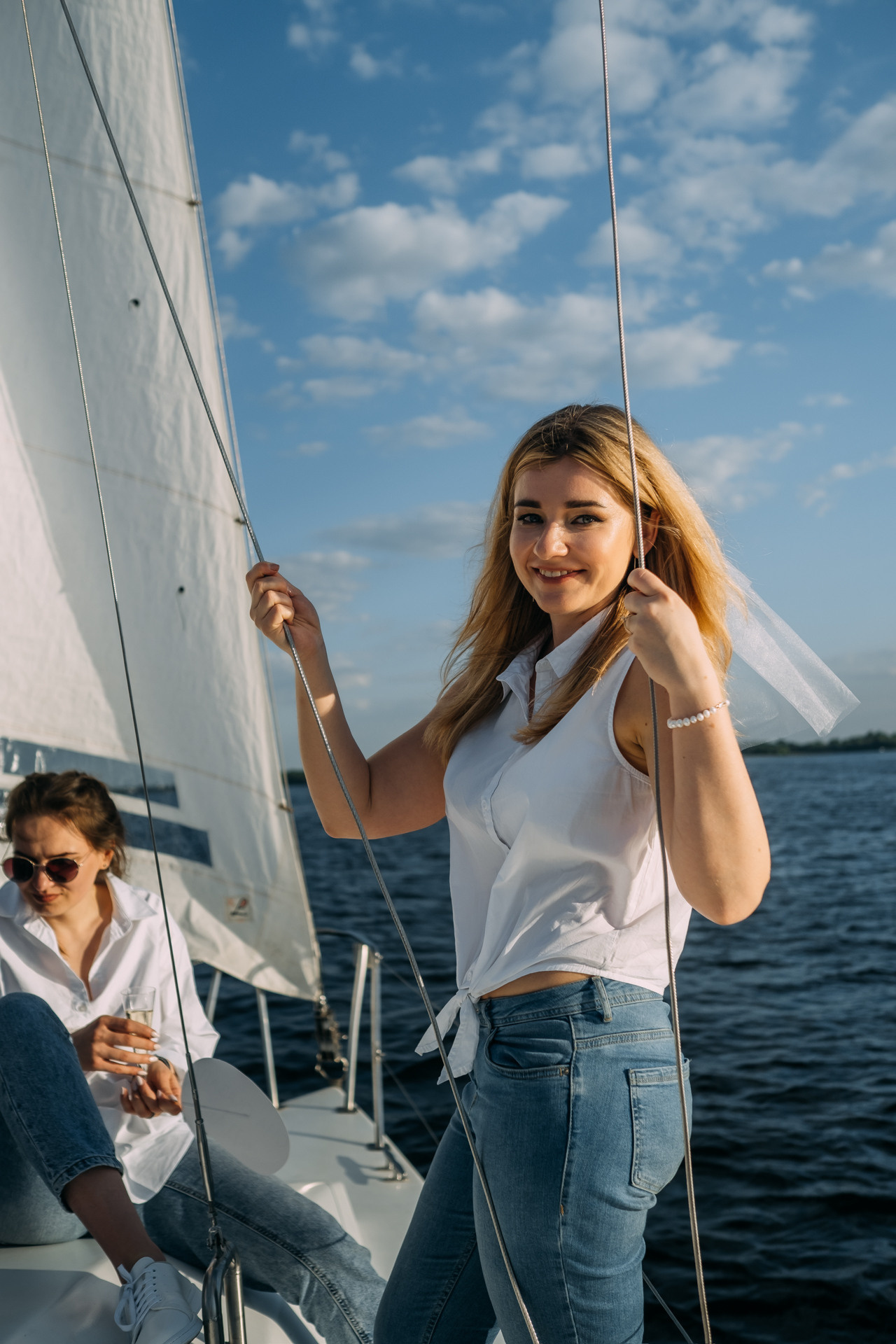 Девичник на яхте для Вишенки. Сімейний і портретний фотограф у Києві Проценко Алла