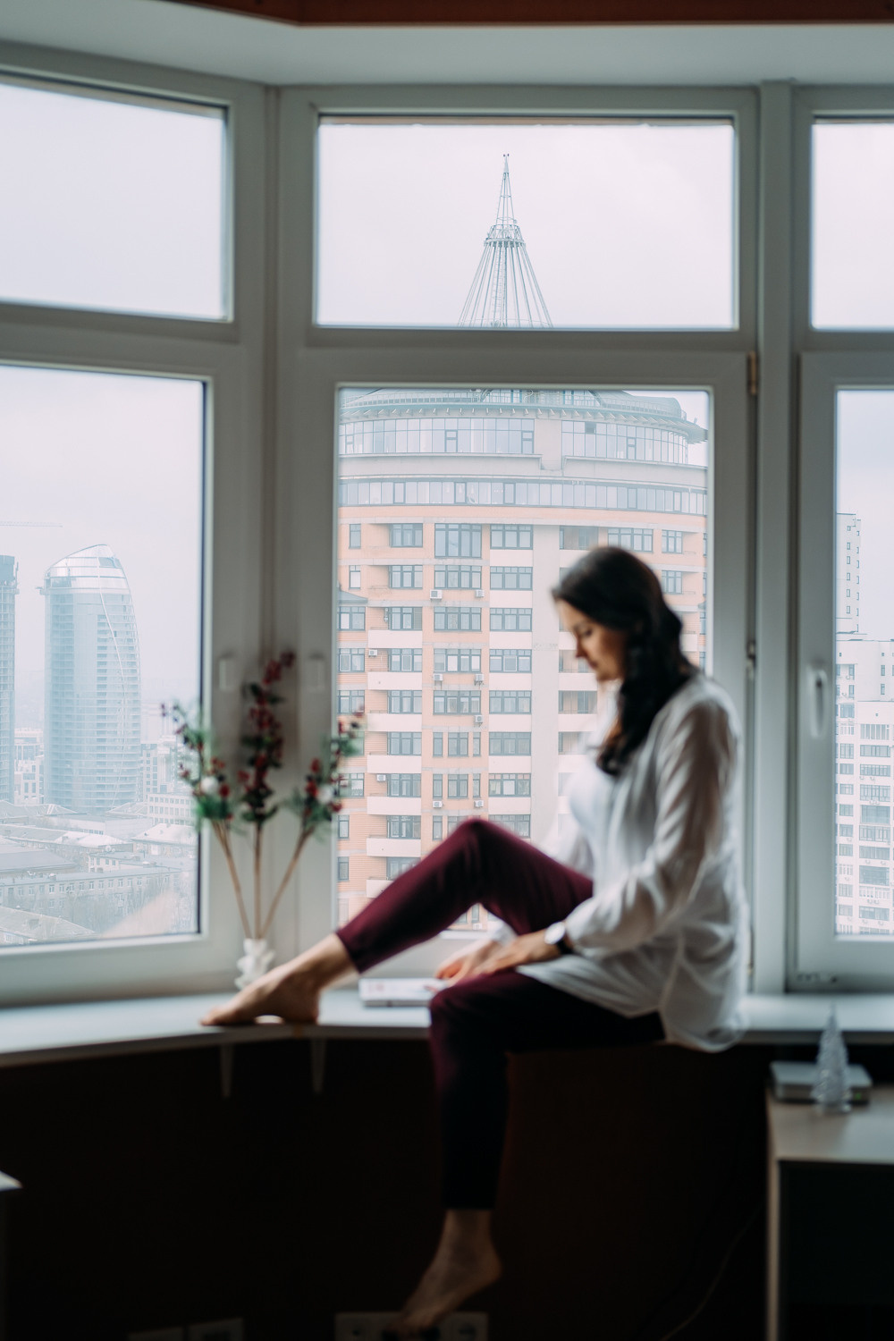 Город, как на ладони: фотосессия Марины. Сімейний і портретний фотограф у Києві Проценко Алла