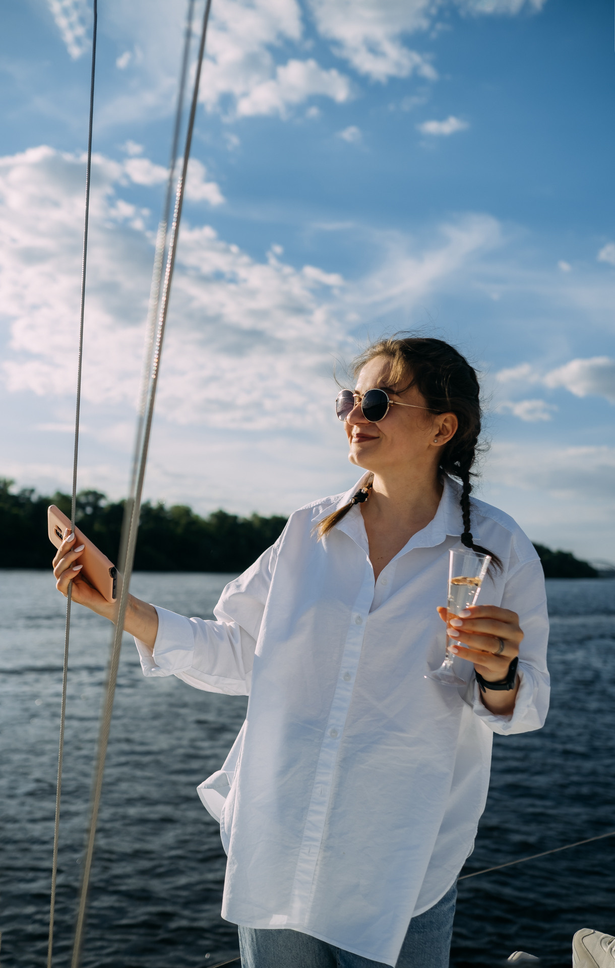 Девичник на яхте для Вишенки. Сімейний і портретний фотограф у Києві Проценко Алла