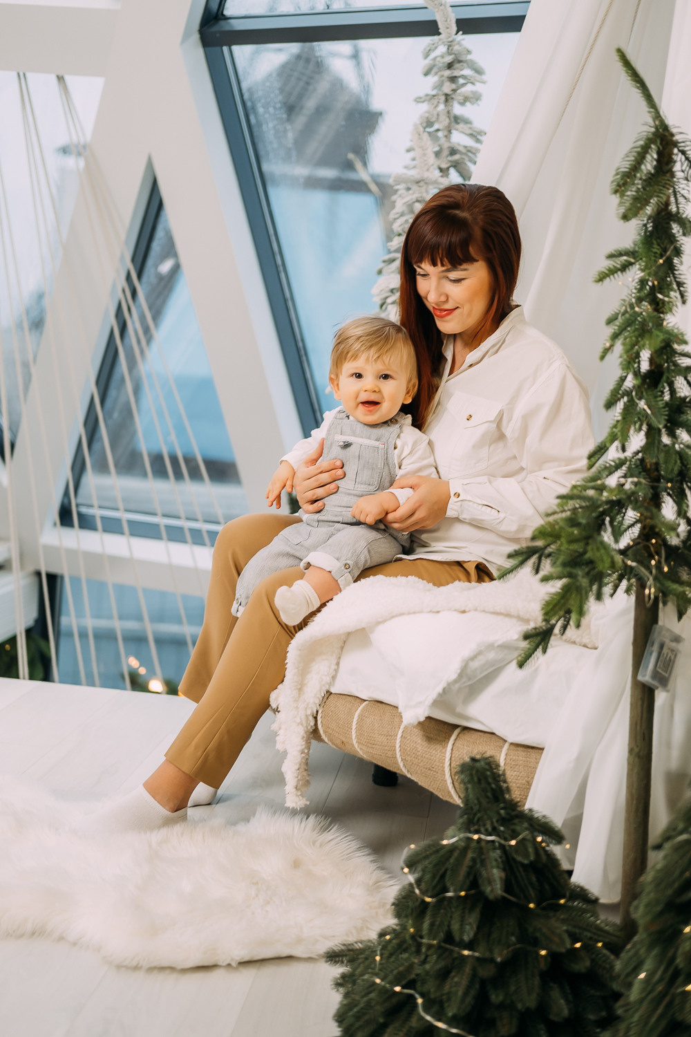 Где-то рядом с облаками. Новогодняя съемка Наташи, Тараса и их малыша. Сімейний і портретний фотограф у Києві Проценко Алла