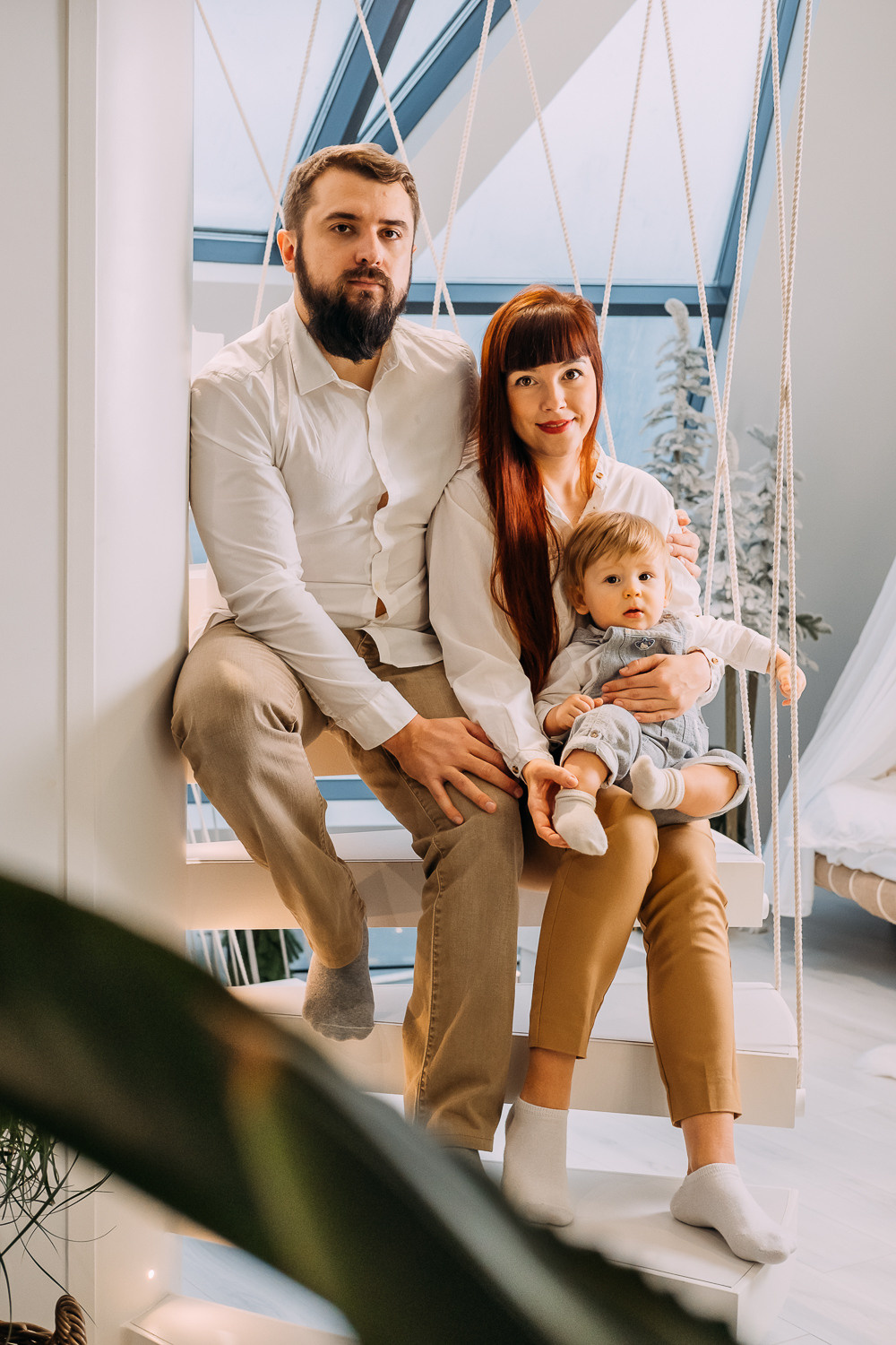 Где-то рядом с облаками. Новогодняя съемка Наташи, Тараса и их малыша. Сімейний і портретний фотограф у Києві Проценко Алла