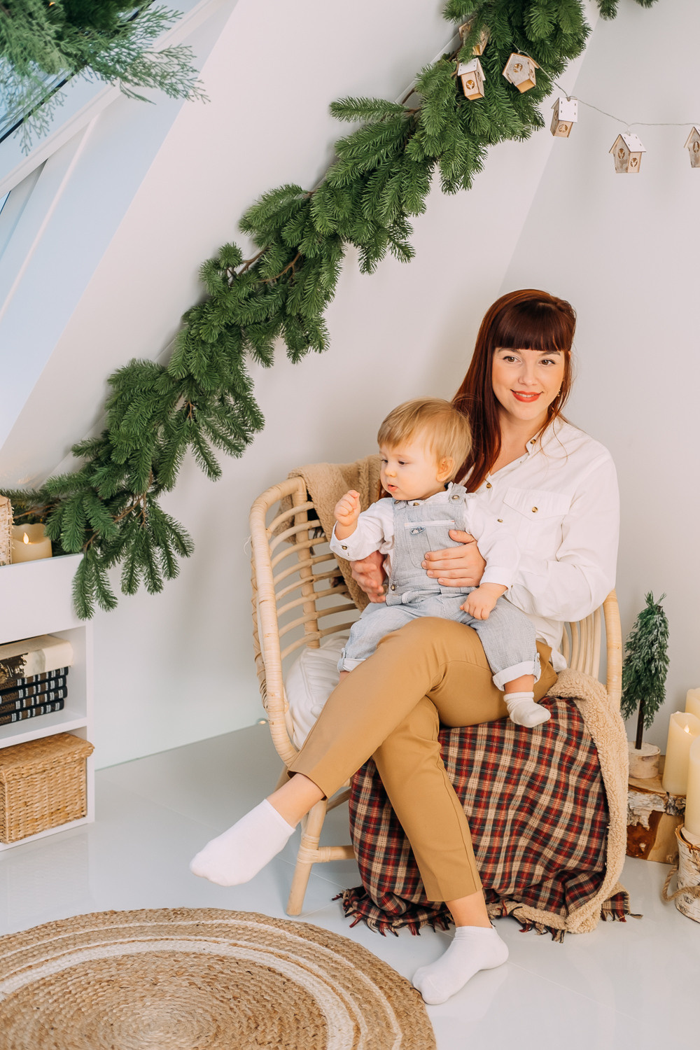 Где-то рядом с облаками. Новогодняя съемка Наташи, Тараса и их малыша. Сімейний і портретний фотограф у Києві Проценко Алла