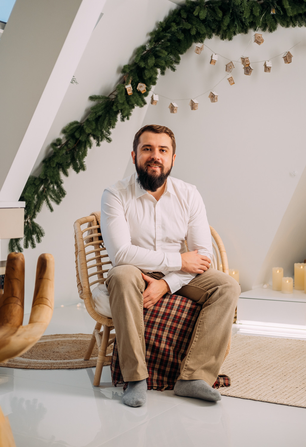 Где-то рядом с облаками. Новогодняя съемка Наташи, Тараса и их малыша. Сімейний і портретний фотограф у Києві Проценко Алла