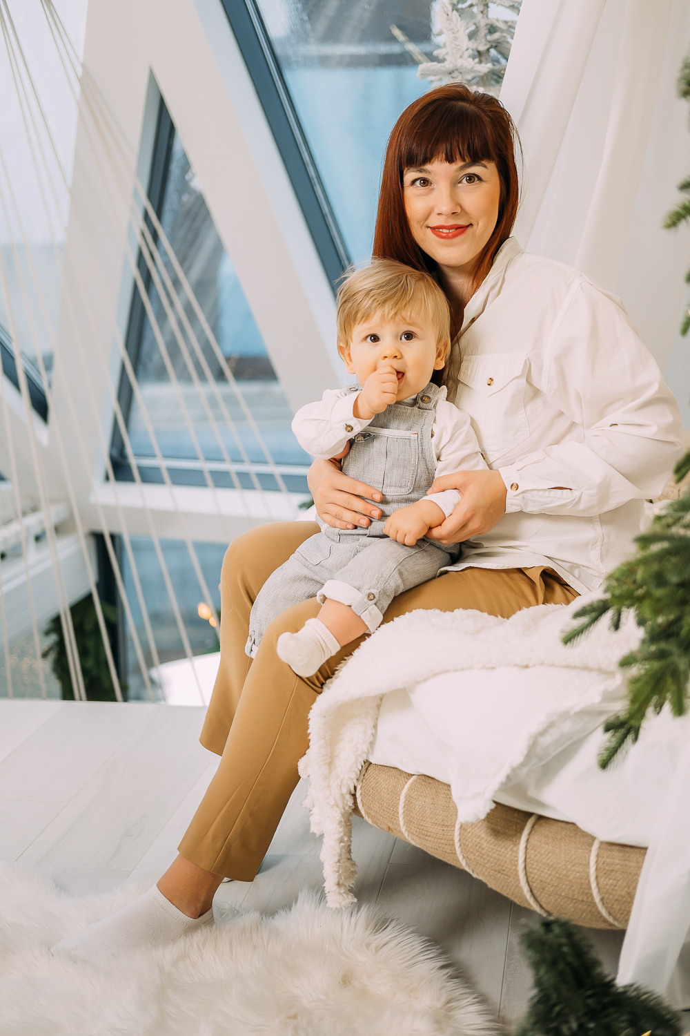 Где-то рядом с облаками. Новогодняя съемка Наташи, Тараса и их малыша. Сімейний і портретний фотограф у Києві Проценко Алла