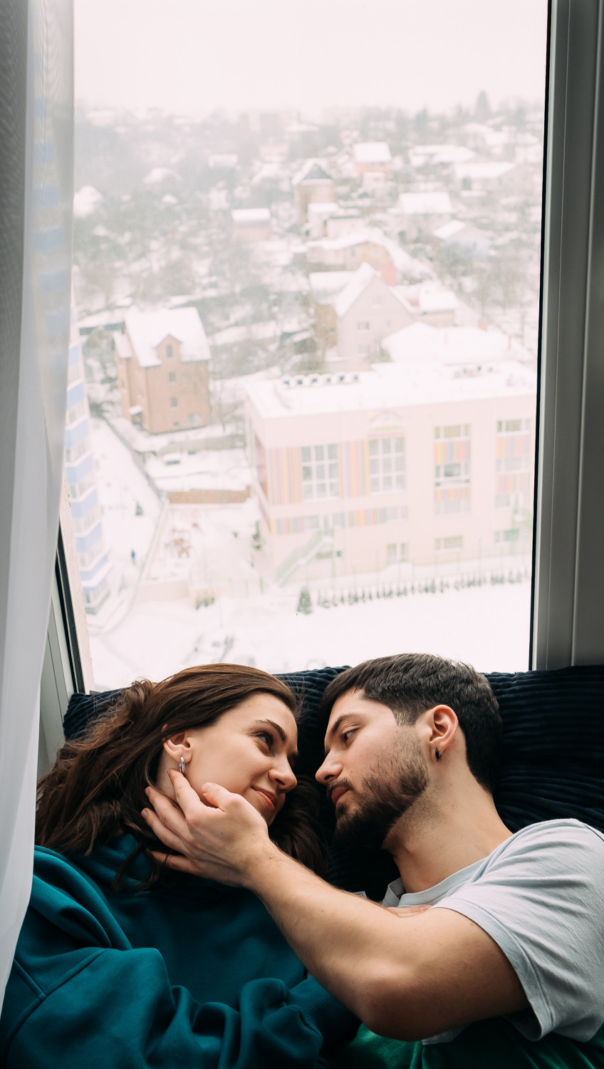 Неспешное утро Макса и Марины. Сімейний і портретний фотограф у Києві Проценко Алла