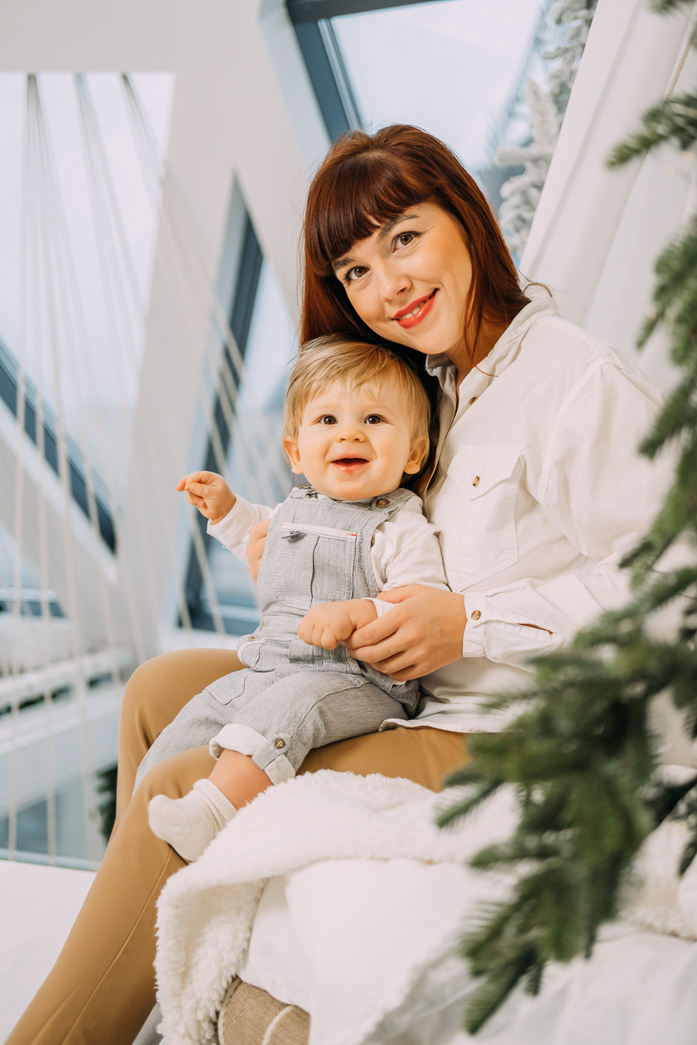 Где-то рядом с облаками. Новогодняя съемка Наташи, Тараса и их малыша. Сімейний і портретний фотограф у Києві Проценко Алла