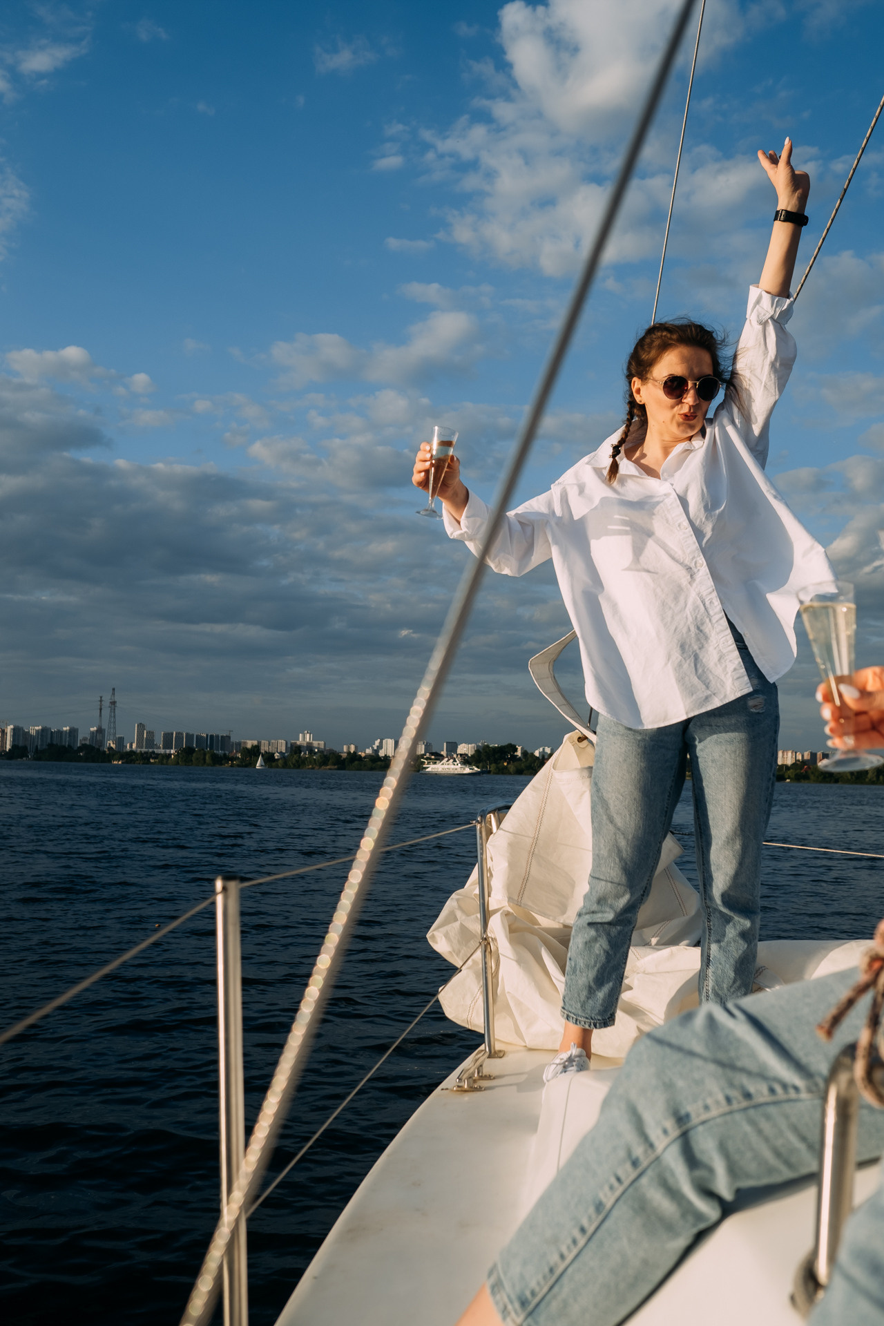 Девичник на яхте для Вишенки. Сімейний і портретний фотограф у Києві Проценко Алла