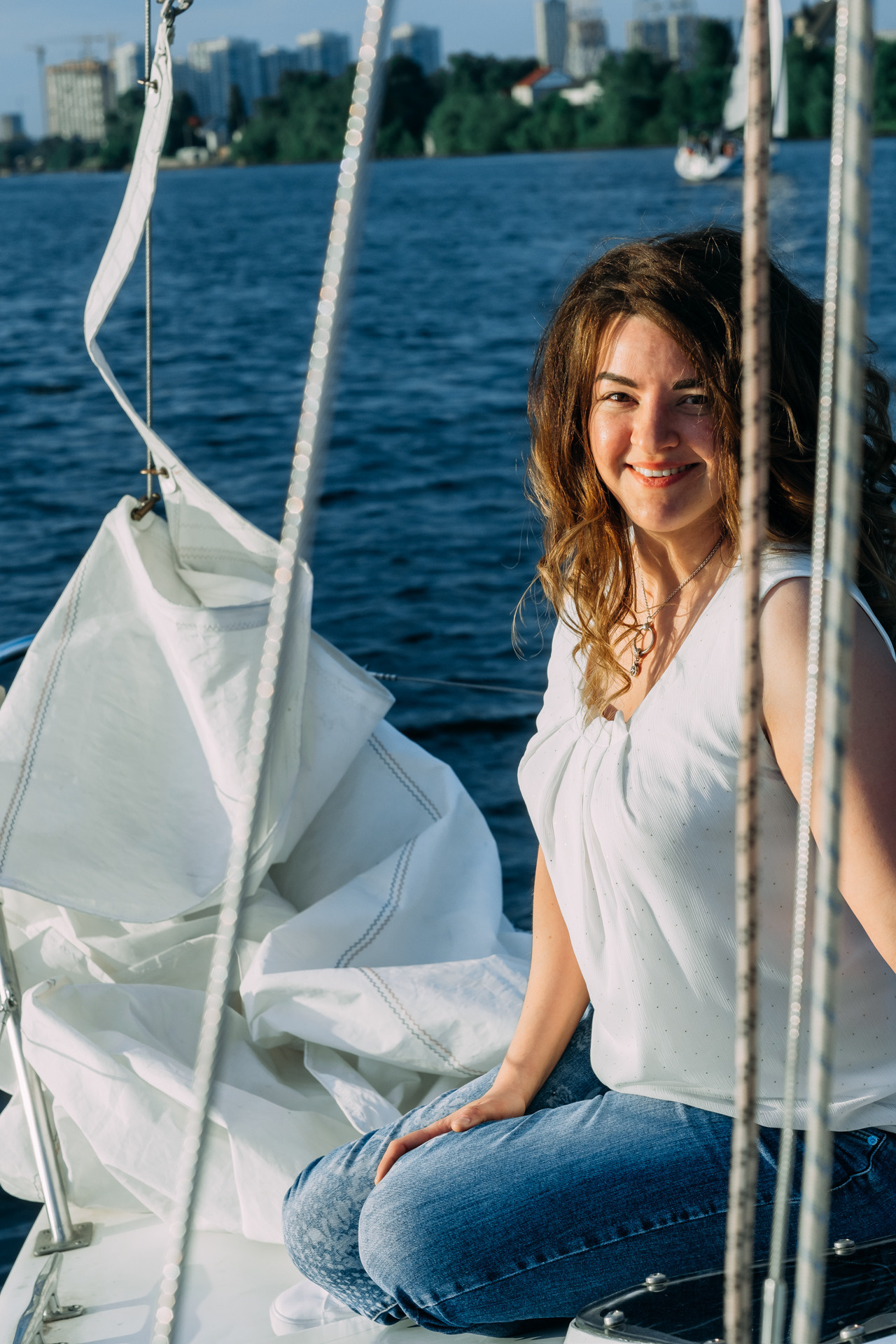 Девичник на яхте для Вишенки. Сімейний і портретний фотограф у Києві Проценко Алла