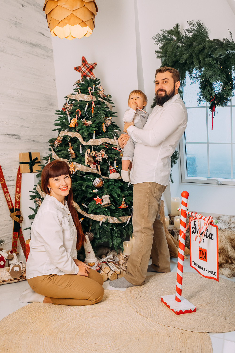 Где-то рядом с облаками. Новогодняя съемка Наташи, Тараса и их малыша. Сімейний і портретний фотограф у Києві Проценко Алла