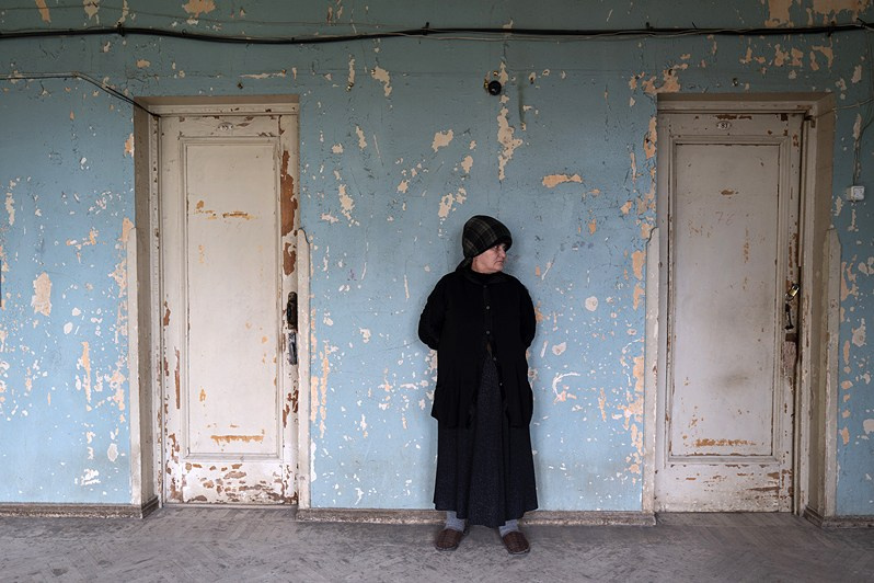 Svetlana Chivadze (aged 63) from the village of Akhalsopeli, the ‘Sakartvelo’ sanatorium, Tskhaltubo municipality, Imereti region, Georgia. May 2021