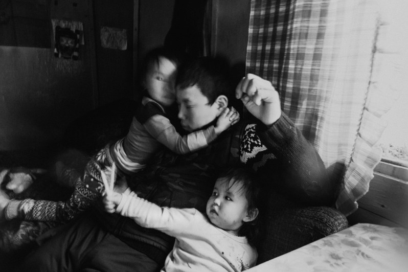 Stadukhino settlement, Bilibinsky district, Chukotka Autonomous Okrug, Russia. November 2013