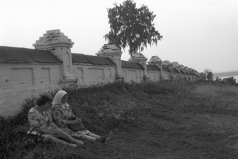 On the grass, Kostroma, Russian SFSR. August 1990