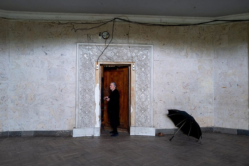 Marseli Lomtadze (aged 74) from the village of Araduta, the ‘Kolkheti’ sanatorium (formerly ‘Zheleznodorozhnik’), Tskhaltubo municipality, Imereti region, Georgia. May 2021