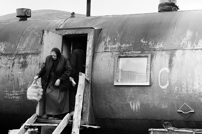 A hut on Lorinsky sources, near Lorino settlement, Chukotka, Russia. September 2007