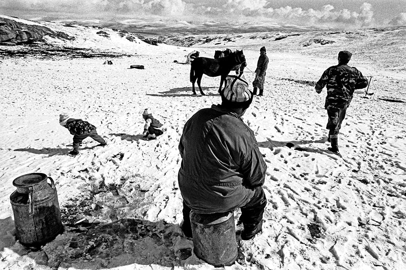 in the vicinity of Lake Song-Köl, Naryn region, Kyrgyzstan. September 2003