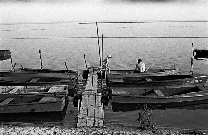 On the shore of Lake Nero, Rostov, Yaroslavl region, Russian SFSR. July 1983