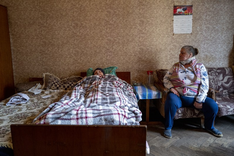 Dali Zhvania (aged 56) from Gagra, the ‘Samgurali’ sanatorium, Tskhaltubo municipality, Imereti region, Georgia. May 2021