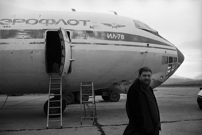 Air Force Clergyman, Anadyr Airport, Chukotka, Russia. September 2007