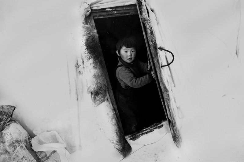 Stadukhino settlement, Bilibinsky district, Chukotka Autonomous Okrug, Russia. November 2013