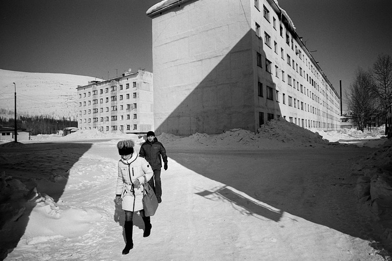 Orotukan settlement, Yagodinsky district, Magadan region, Russia. March 2015