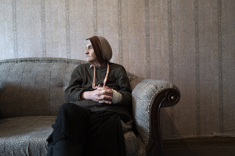 Tamara Sordia (aged 84) from the village of Kolkhida, the ‘Sakartvelo’ sanatorium, Tskhaltubo municipality, Imereti region, Georgia. May 2021