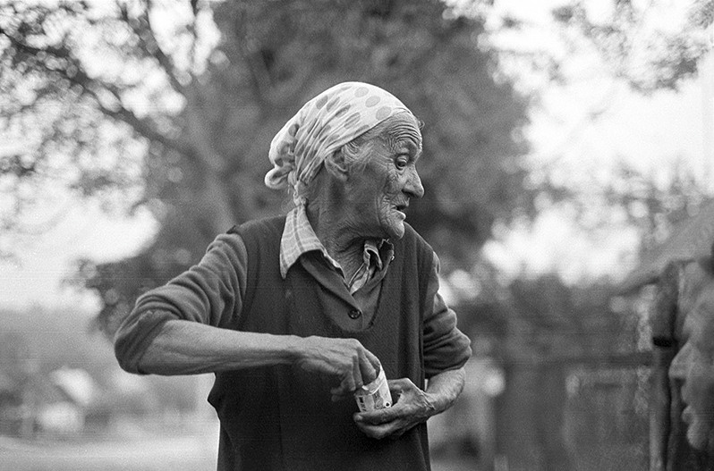 With a pack of The Sun, Krasnodar region, Russian SFSR. July 1981