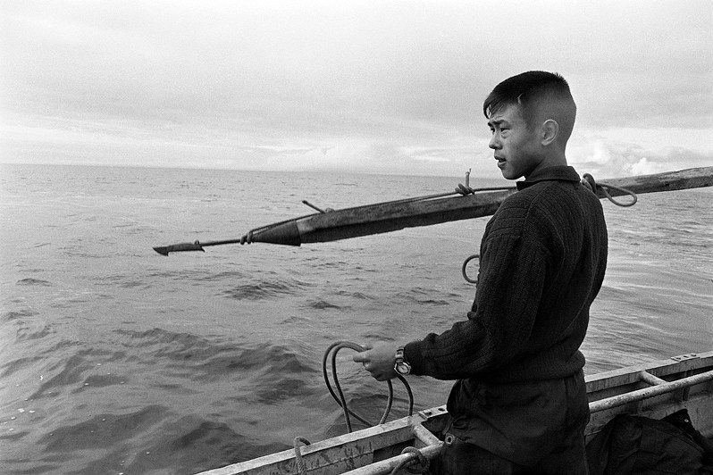 Young harpooner, near Nunyamo settlement (non-existent), Chukotka, Russia. September 2007