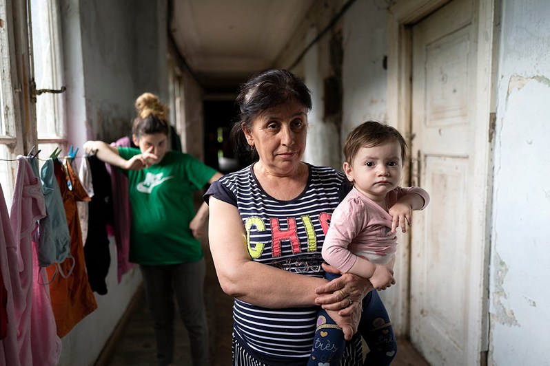Tamila Kardava (aged 59) from the village of Shroma, the ‘Sakartvelo’ sanatorium, Tskhaltubo municipality, Imereti region, Georgia. May 2021