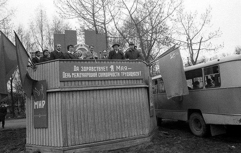 1 May, Chukhloma, Kostroma region, Russian SFSR. May 1989