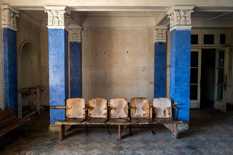 The ‘Tbilisi’ sanatorium, Tskhaltubo municipality, Imereti region, Georgia. April 2021