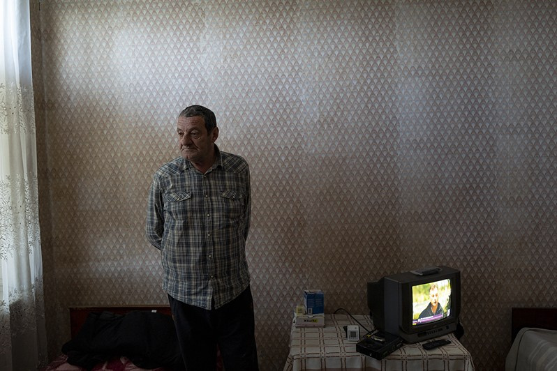 Nugzari Samakashvili (aged 69) from Gagra, the ‘Sakartvelo’ sanatorium, Tskhaltubo municipality, Imereti region, Georgia. May 2021