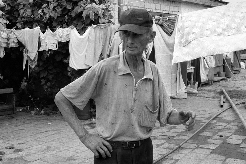 The shepherd out of work, Kovylensky khutor, Oblivsky district, Rostov-on-Don region, Russia. July 2010