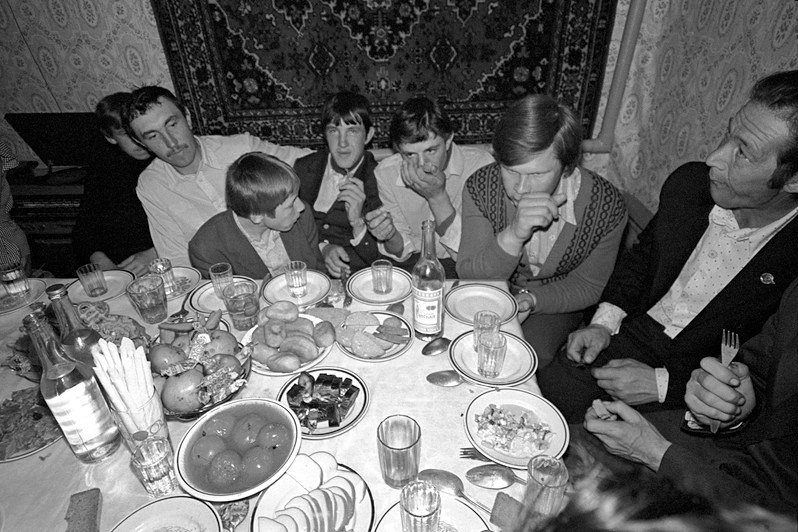 Проводы в армию, деревня Паново, Зеленодольский район, Татарстан, Россия. 1987