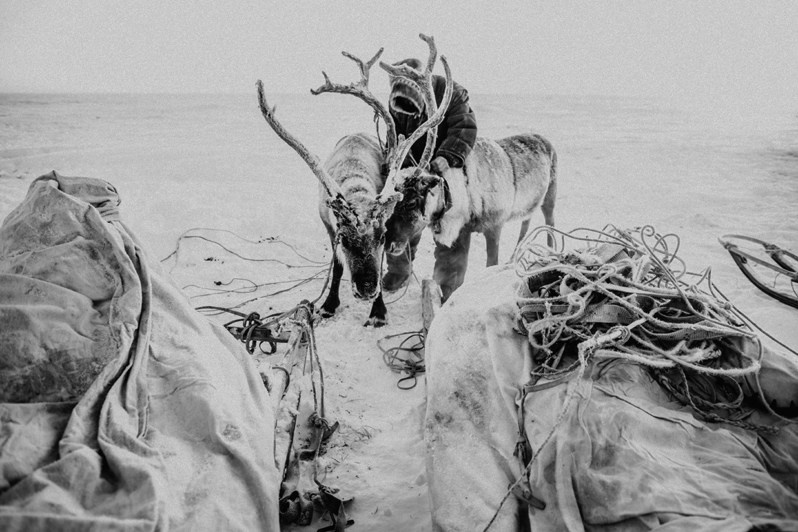 Stadukhino settlement, Bilibinsky district, Chukotka Autonomous Okrug, Russia. November 2013