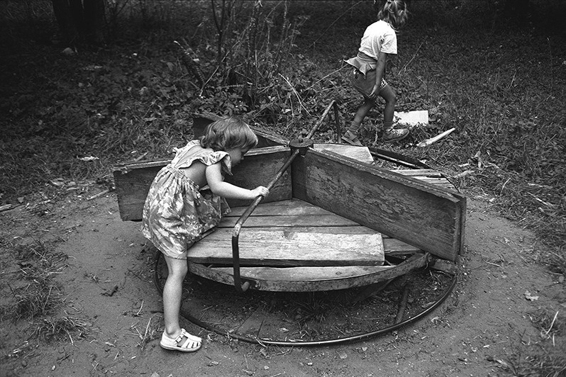Carousel, Plyos, Privolzhsky district, Ivanovo region, Russia. July 2001