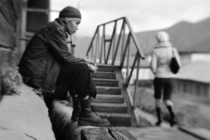 Without business, Provideniya settlement, Chukotka, Russia. September 2007