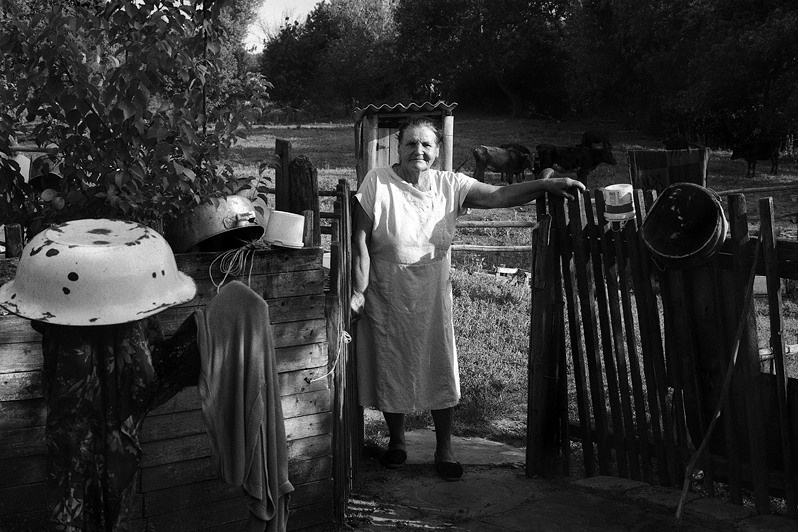 In the backyard, Senshin khutor, Oblivsky district, Rostov-on-Don region, Russia. July 2010