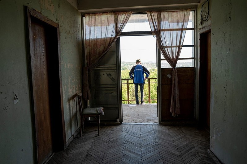 The Tskhaltubo sanatorium, Tskhaltubo municipality, Imereti region, Georgia. May 2021