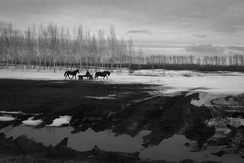 Весенняя распутица, Кайбицкий район, Татарстан, Россия. 2017