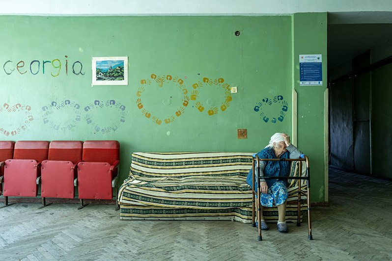 The ‘Sakartvelo’ sanatorium, Tskhaltubo municipality, Imereti region, Georgia. May 2021