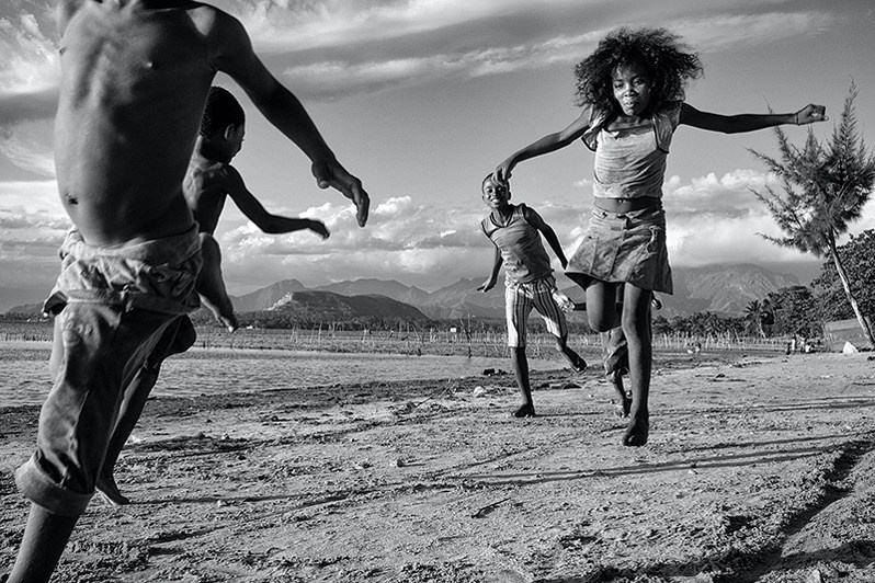 Hopscotch on the beach, near Tolanaro, Anosy region, Toliara province, Republic of Madagascar. 2022