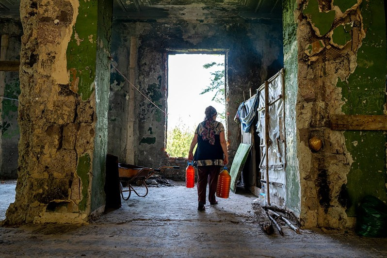 The ‘Kolkheti’ sanatorium (formerly ‘Zheleznodorozhnik’), Tskhaltubo municipality, Imereti region, Georgia. May 2021