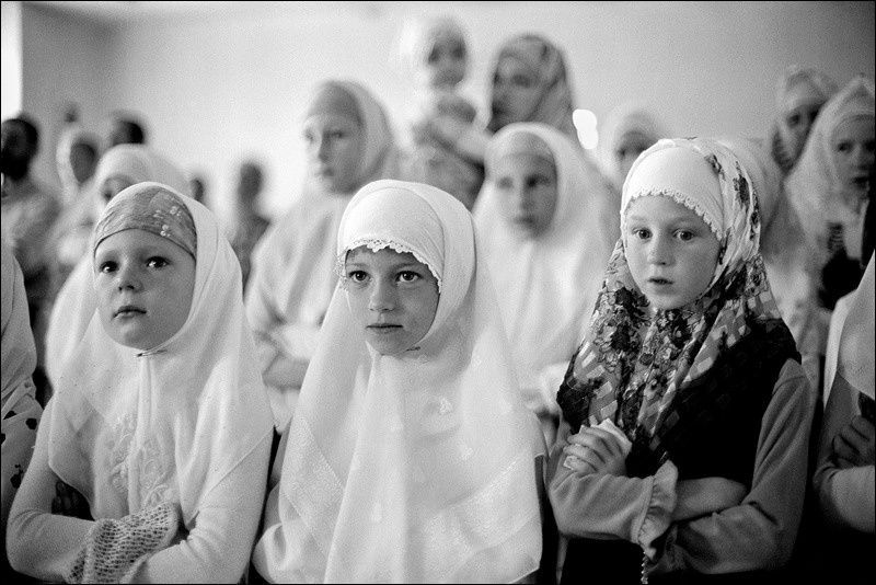 "Children at the Liturgy", village of Poteryaevka, Mamontovo district, Altai territory, Russia, July 2008