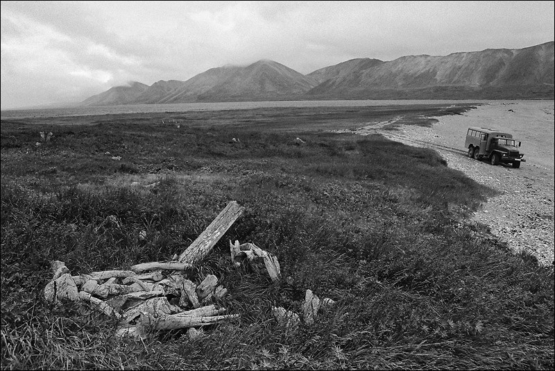 "Remains. Spit of Ystiget", near settlement of Provideniya, Chukotka, Russia, September 2007