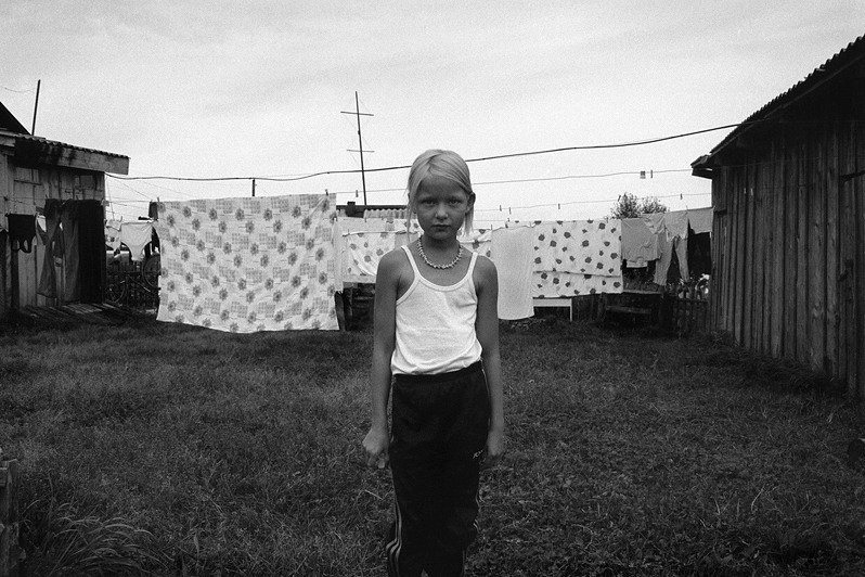 "Drying bedding", village of Pogost, Pudozh district, Karelia, Russia, August 2007
