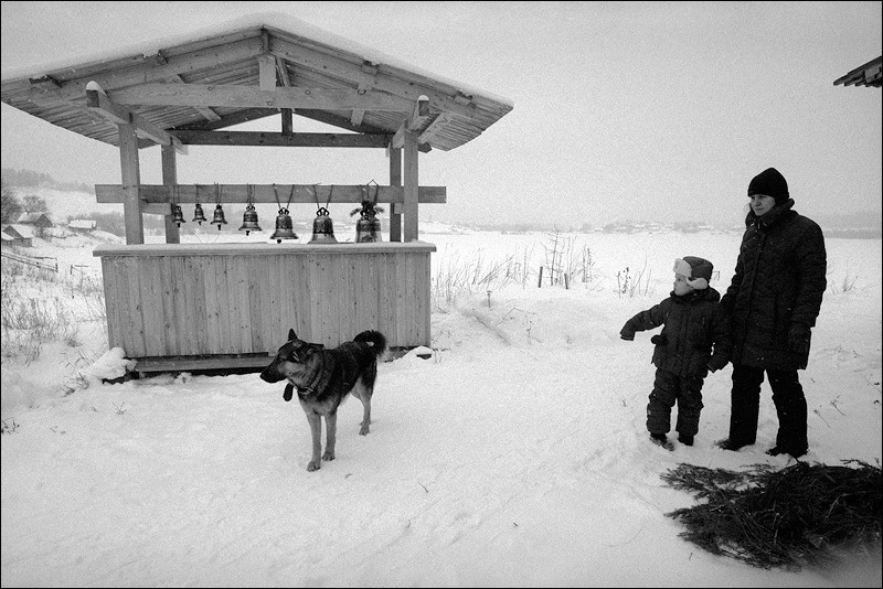 "Near a belfry", village of Pogost, Pudozh district, Karelia, Russia, January 2009