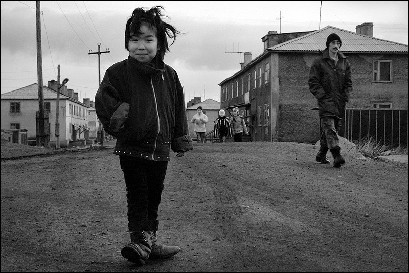 "Pending girlfriends", settlement of Lorino, Chukotka, Russia, September 2007