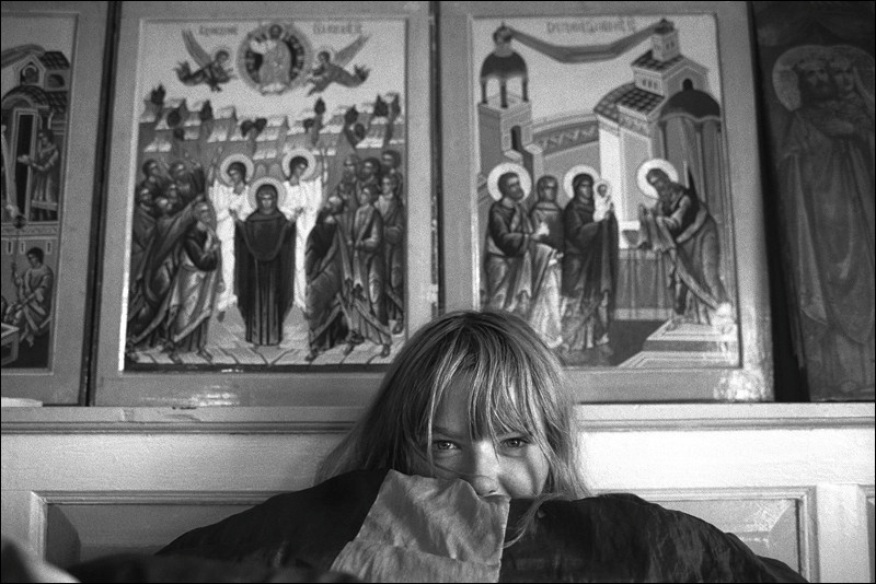 "Under the holy images", village of Pogost, Pudozh district, Karelia, Russia, August 2007