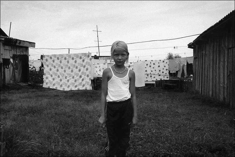 "Drying bedding", village of Pogost, Pudozh district, Karelia, Russia, August 2007